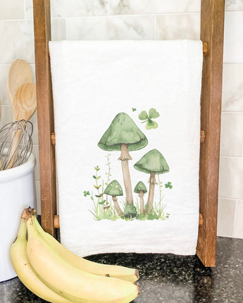 St. Patrick's Day Mushrooms - Cotton Tea Towel