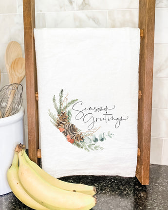 Seasons Greetings Swag - Cotton Tea Towel