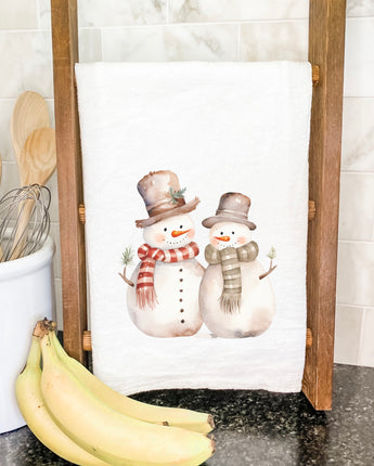 Two Snowmen - Cotton Tea Towel
