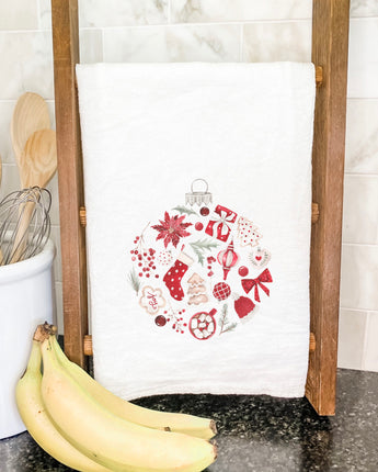 Christmas Collage Ornament - Cotton Tea Towel