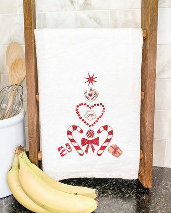 Christmas Collage Tree - Cotton Tea Towel