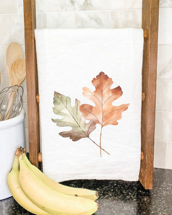 Fall Oak Leaves - Cotton Tea Towel