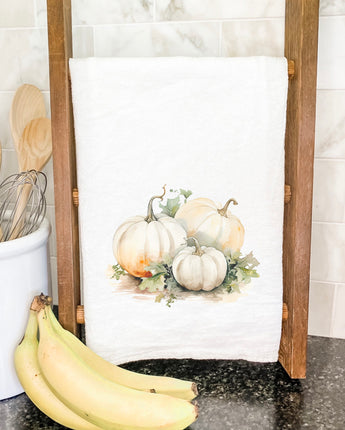 White Pumpkins - Cotton Tea Towel