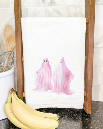 Pink Ghosts - Cotton Tea Towel