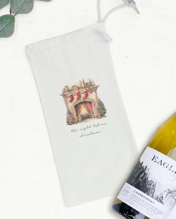 The Night Before Christmas - Canvas Wine Bag