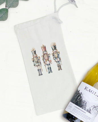 Three Nutcrackers - Canvas Wine Bag