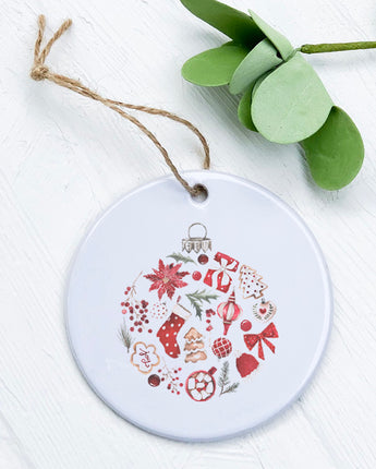 Christmas Collage Ornament - Ornament