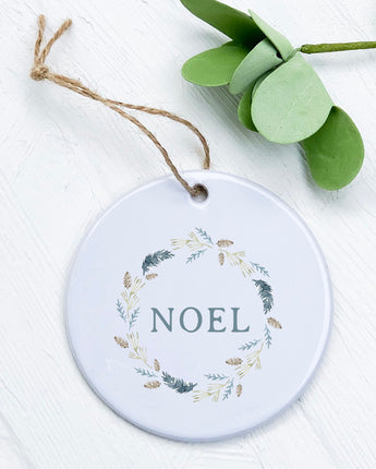 Noel Pine Wreath - Ornament