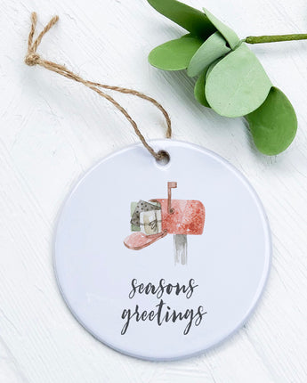 Season Greetings Mailbox - Ornament