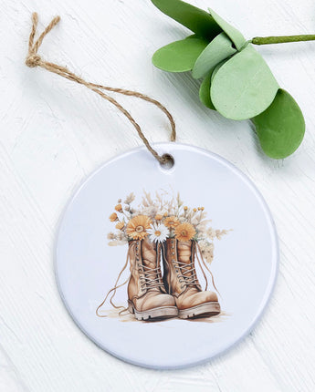 Wildflower Boots - Ornament