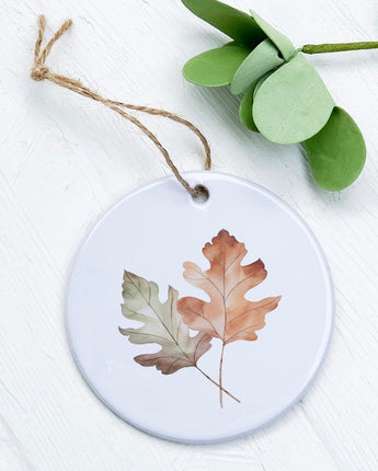 Fall Oak Leaves - Ornament