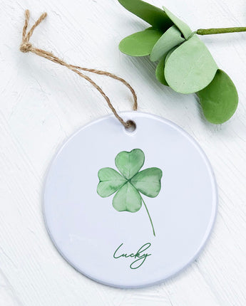 Lucky Four Leaf Clover - St. Patrick's Day Ornament