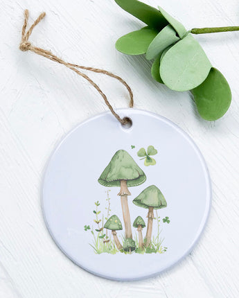 St. Patrick's Day Mushrooms - Ornament