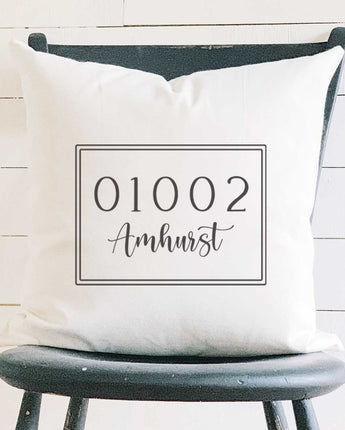 Rectangle Zip, City - Square Canvas Pillow