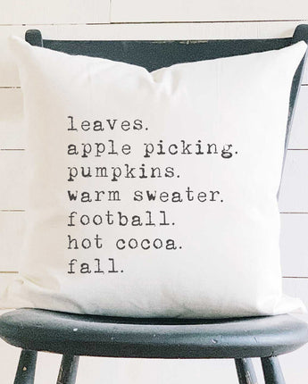 All Things Fall - Square Canvas Pillow