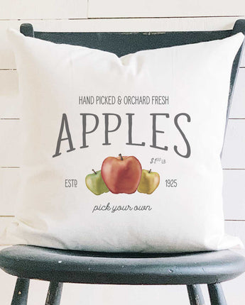Orchard Fresh Apples - Square Canvas Pillow