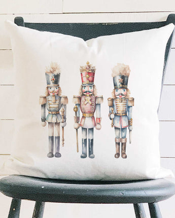 Three Nutcrackers - Square Canvas Pillow