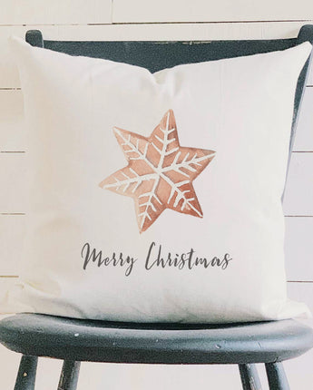 Merry Christmas Cookie - Square Canvas Pillow