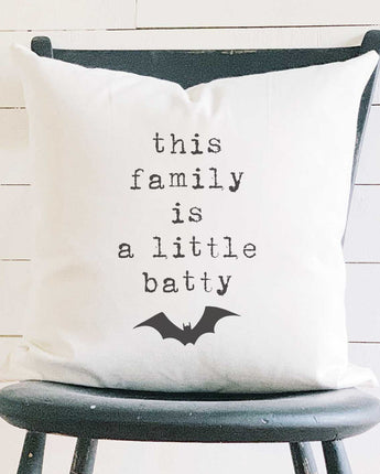 This Family is a Little Batty - Square Canvas Pillow