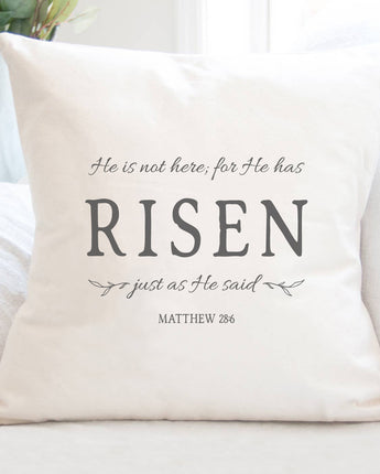 He Has Risen - Square Canvas Pillow