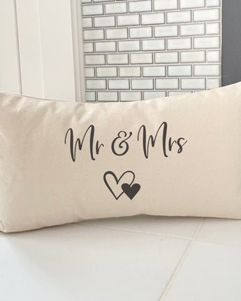 Mr & Mrs - Rectangular Canvas Pillow