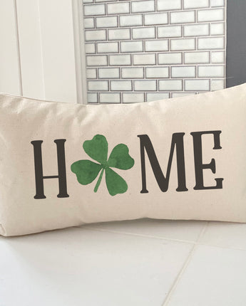 Home Shamrock - St. Patrick's Day Rectangular Canvas Pillow