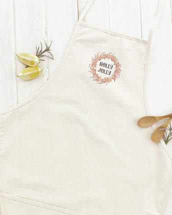 Holly Jolly Gingerbread Wreath - Women's Apron