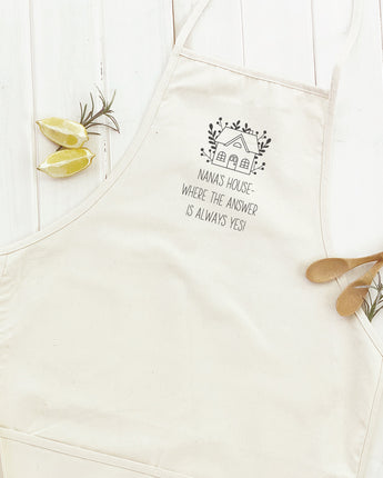 Grandma's / Nana's Answer is Yes - Women's Apron