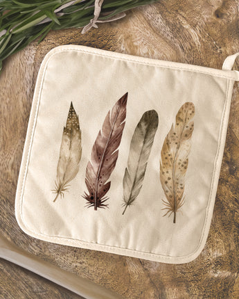 Four Feathers - Cotton Pot Holder