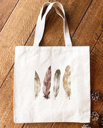 Four Feathers - Canvas Tote Bag