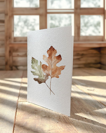 Oak Leaves - Greeting Card