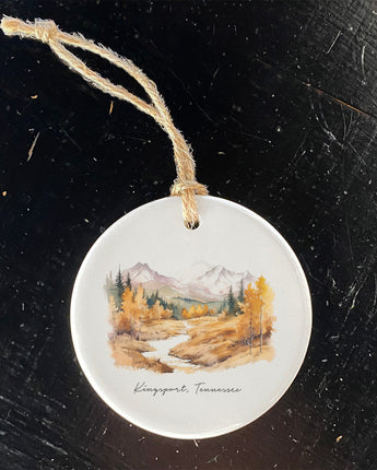 Autumn Mountain Scene Custom - Ornament