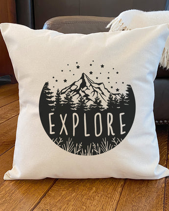 Explore - Square Canvas Pillow