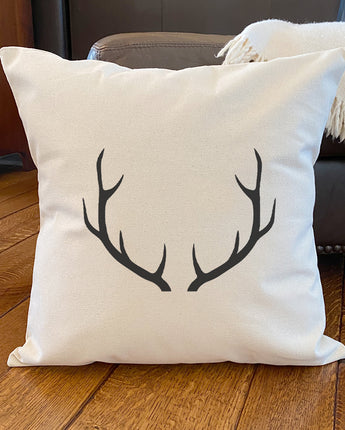 Antlers - Square Canvas Pillow