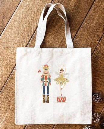 Nutcracker King with Snow Queen - Canvas Tote Bag